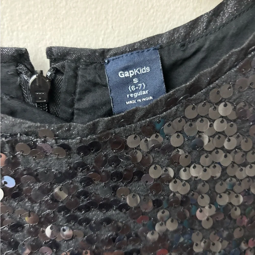 GAP Kids Black Sequin Dress